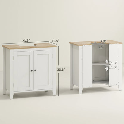 Bathroom Vanity Cabinet with U-Shape and Adjustable Internal Shelf