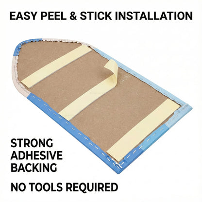 6Pcs 3D Pencil Wall Padding Soft PU Leather Sticker Self Adhesive Mat