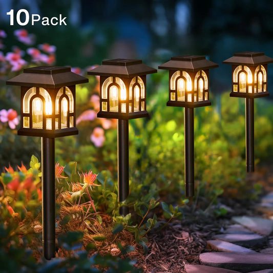 6/10 Pack Solar Landscape Lights for Yard, Lawn, Patio, Walkway