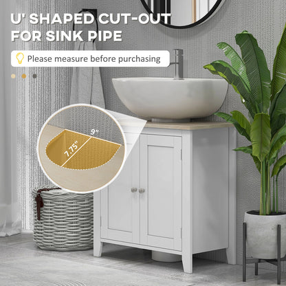 Bathroom Vanity Cabinet with U-Shape and Adjustable Internal Shelf