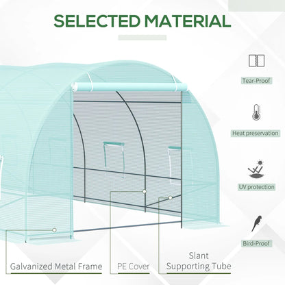 20X10X7Ft Heavy Duty Walk-In Greenhouse
