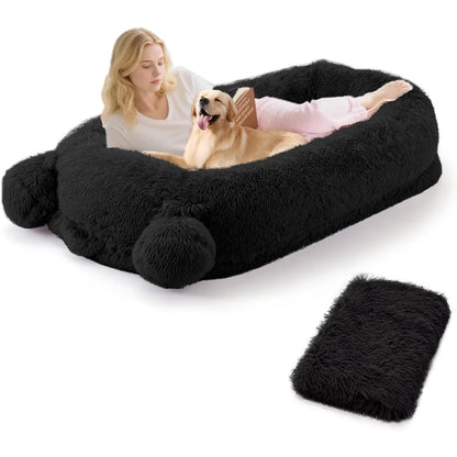 71" Large Human Size Dog Bed w/Removable Washable Cover