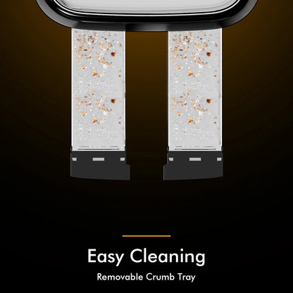 4 Slice Toaster with Extra Wide Slots and Dual Controls