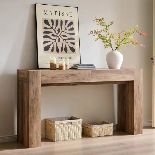 Modern Entryway Console Table with Drawers