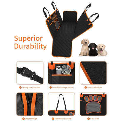 Pet Rear Car Seat Cover, Heavy Duty, Scratch Resistant, Anti Slip