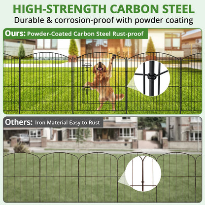 Decorative Garden Fence w/Gate