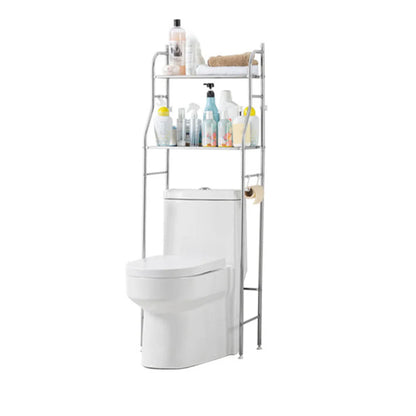 Freestanding Over The Toilet Metal Shelves, w/Paper Holder