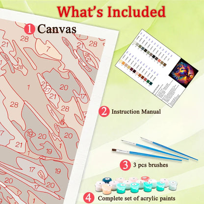 Phoenix Paint By Numbers Craft Kit