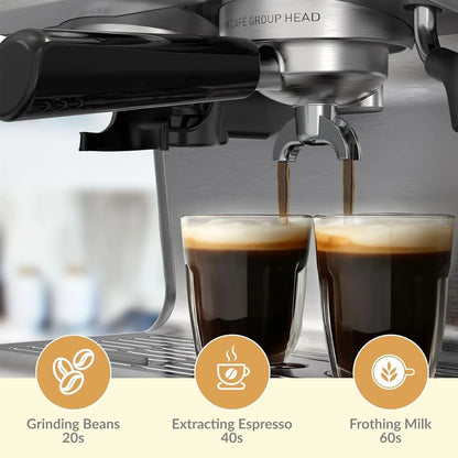 Espresso Coffee Machine with Grinder