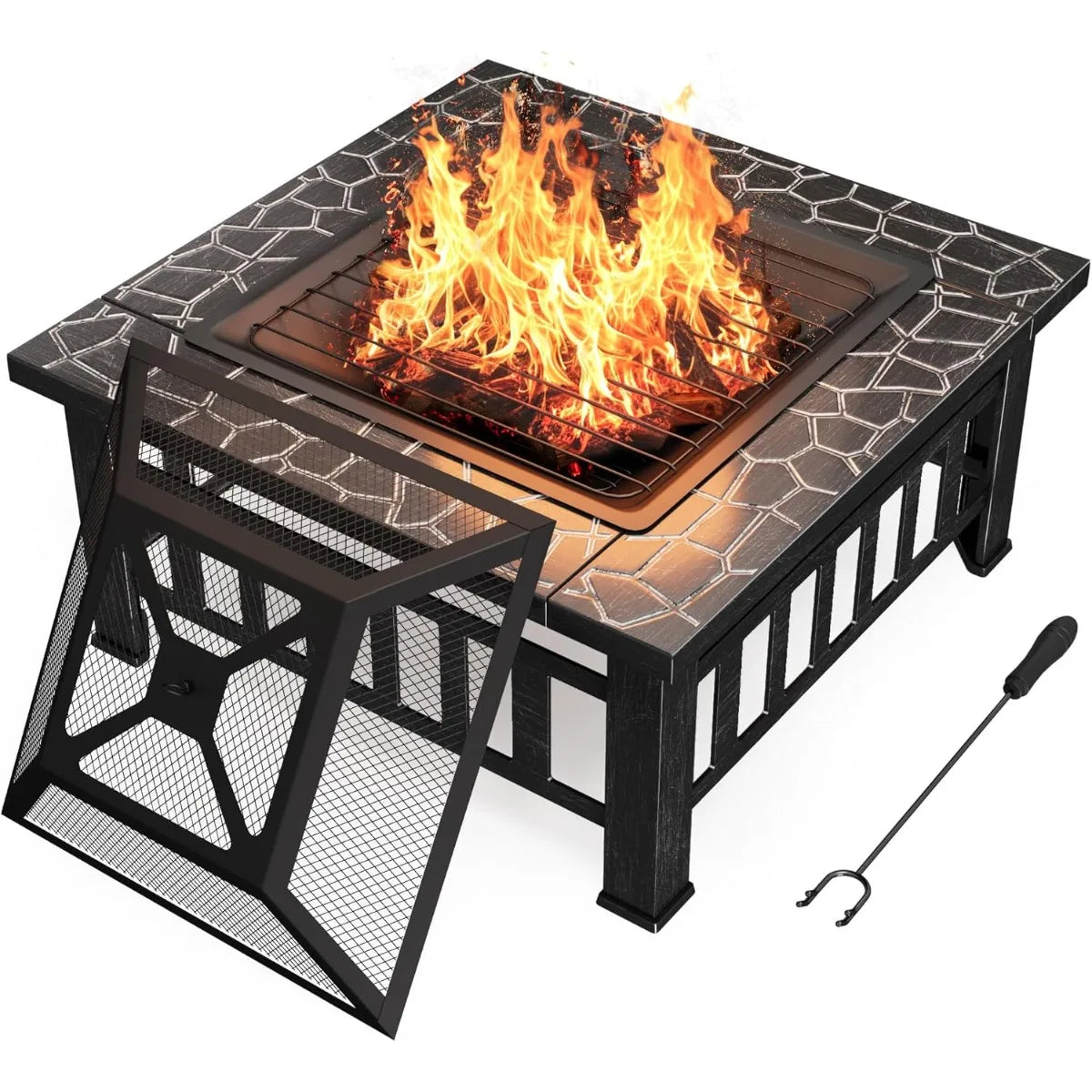 Metal Fire Pit Table