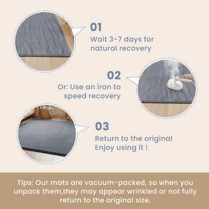 1.3 inch Thick Non-Slip Baby Play Mat for Tummy Time