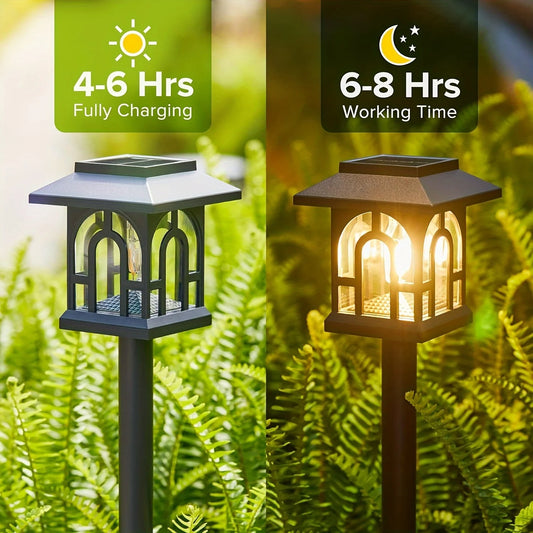 6/10 Pack Solar Landscape Lights for Yard, Lawn, Patio, Walkway