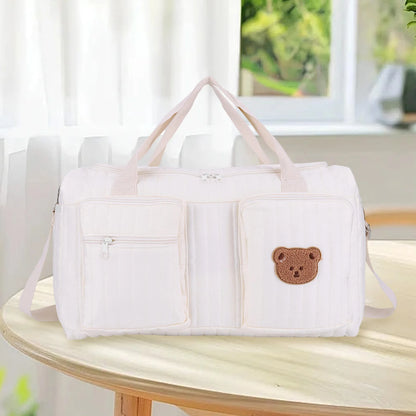 Quilted Large Capacity Baby Diaper Bag