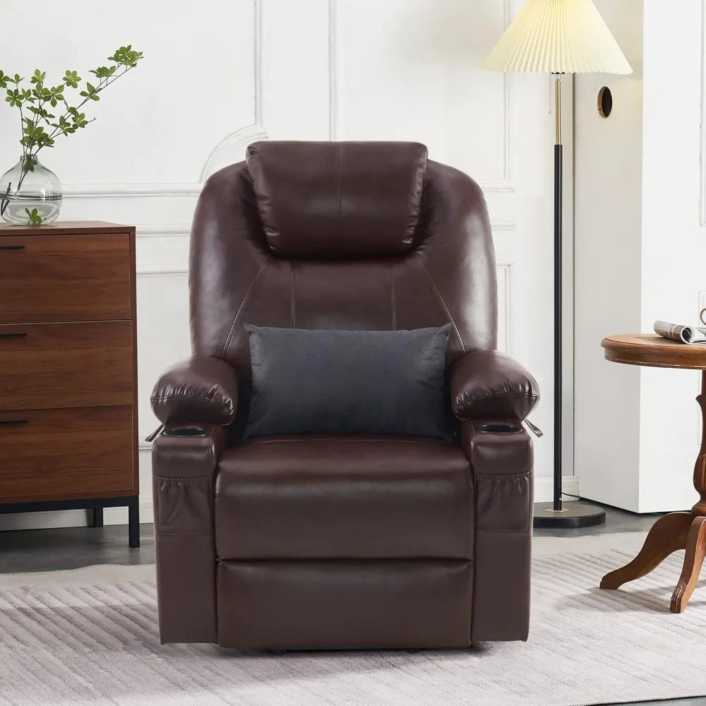 Dual Motor Power Lift Recliner With Extended Footrest,