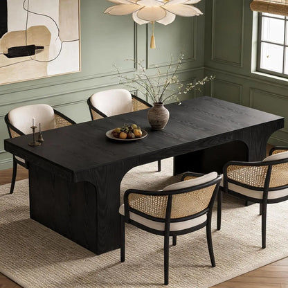 Farmhouse Modern Style Dining Table with Arch Design