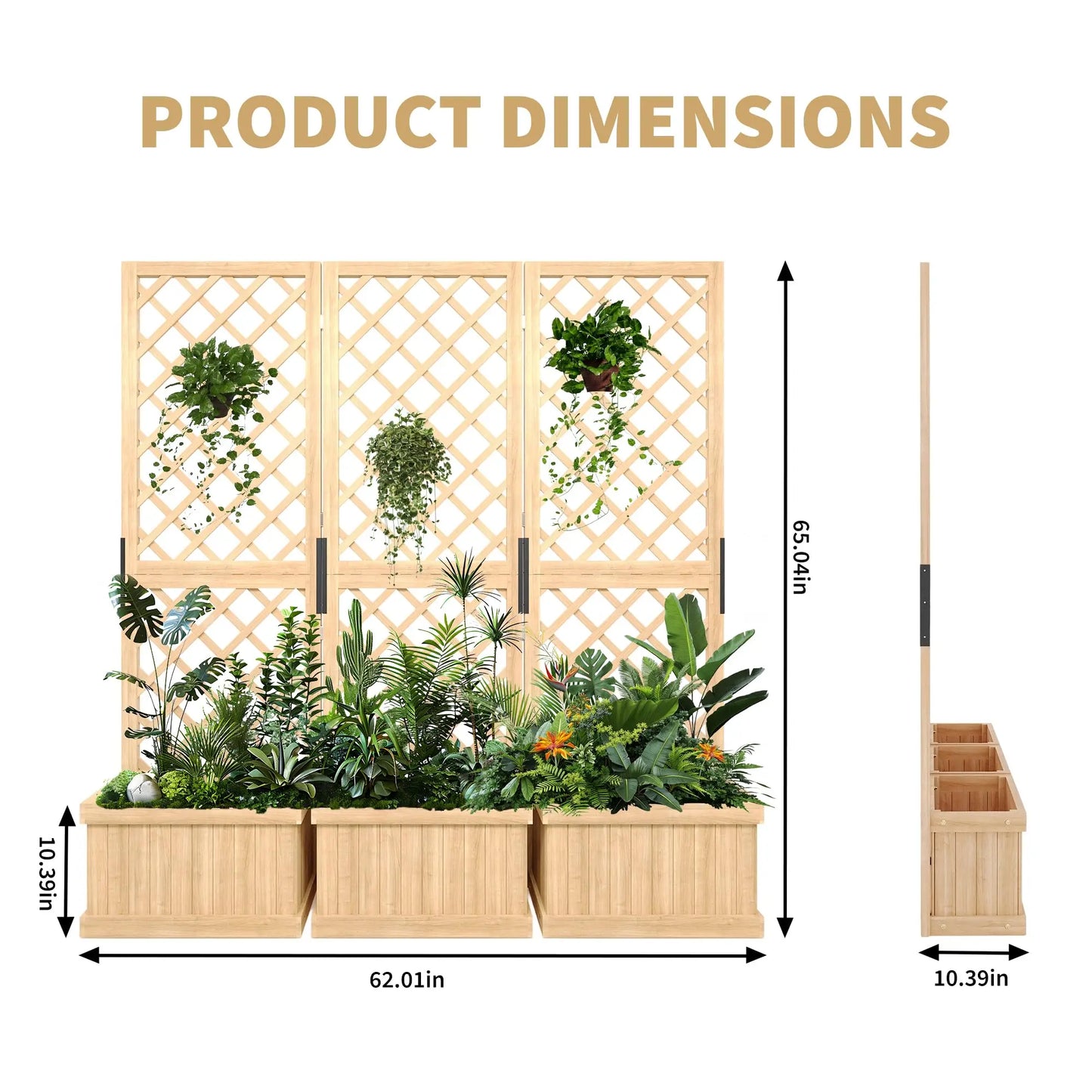 Cedar Privacy Screen w/Planter Box