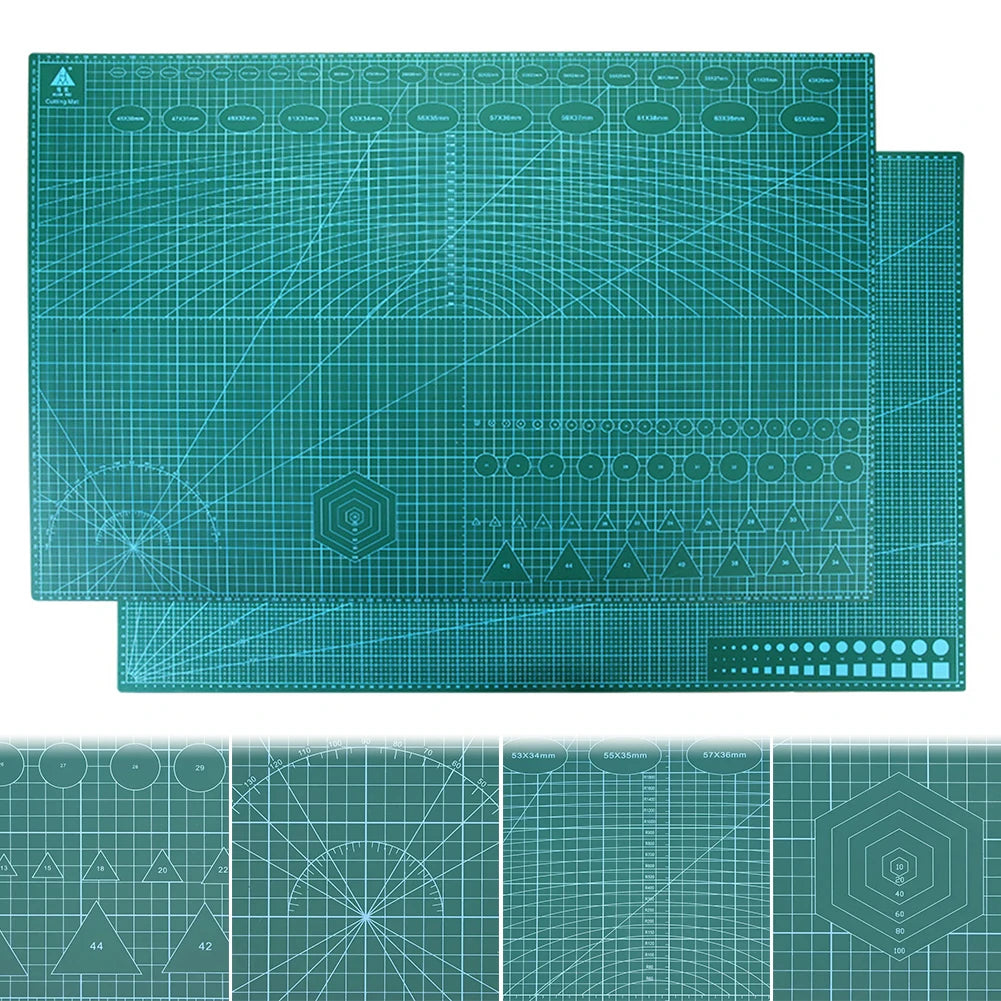 Double-Sided Gridded Cutting Mat for Fabric Arts Crafts