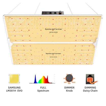 Spider Farmer SF Series LED Grow Light, Full Spectrum Sunlike Phytolamp