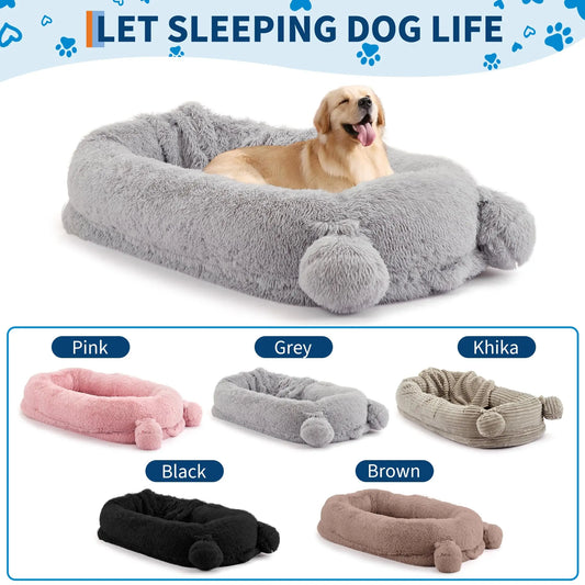 71" Large Human Size Dog Bed w/Removable Washable Cover