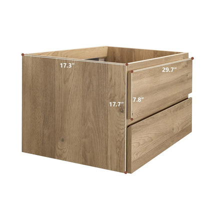 Space-Saving Floating Bathroom Vanity w/Sink