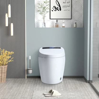 Smart Toilet w'Heated Bidet Seat, Intelligent Toilet Auto Open/Close Seat