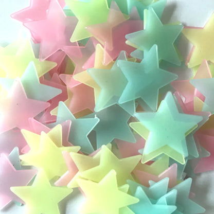 Glow In The Dark Star Stickers, Multi Color Night Light Decorations