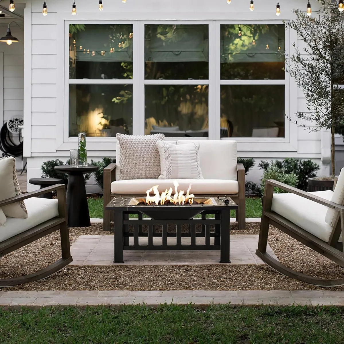 Metal Fire Pit Table