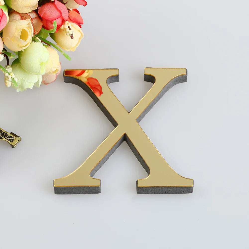 10CM 26 Letters Wall Sticker Decals, Self-Adhesive