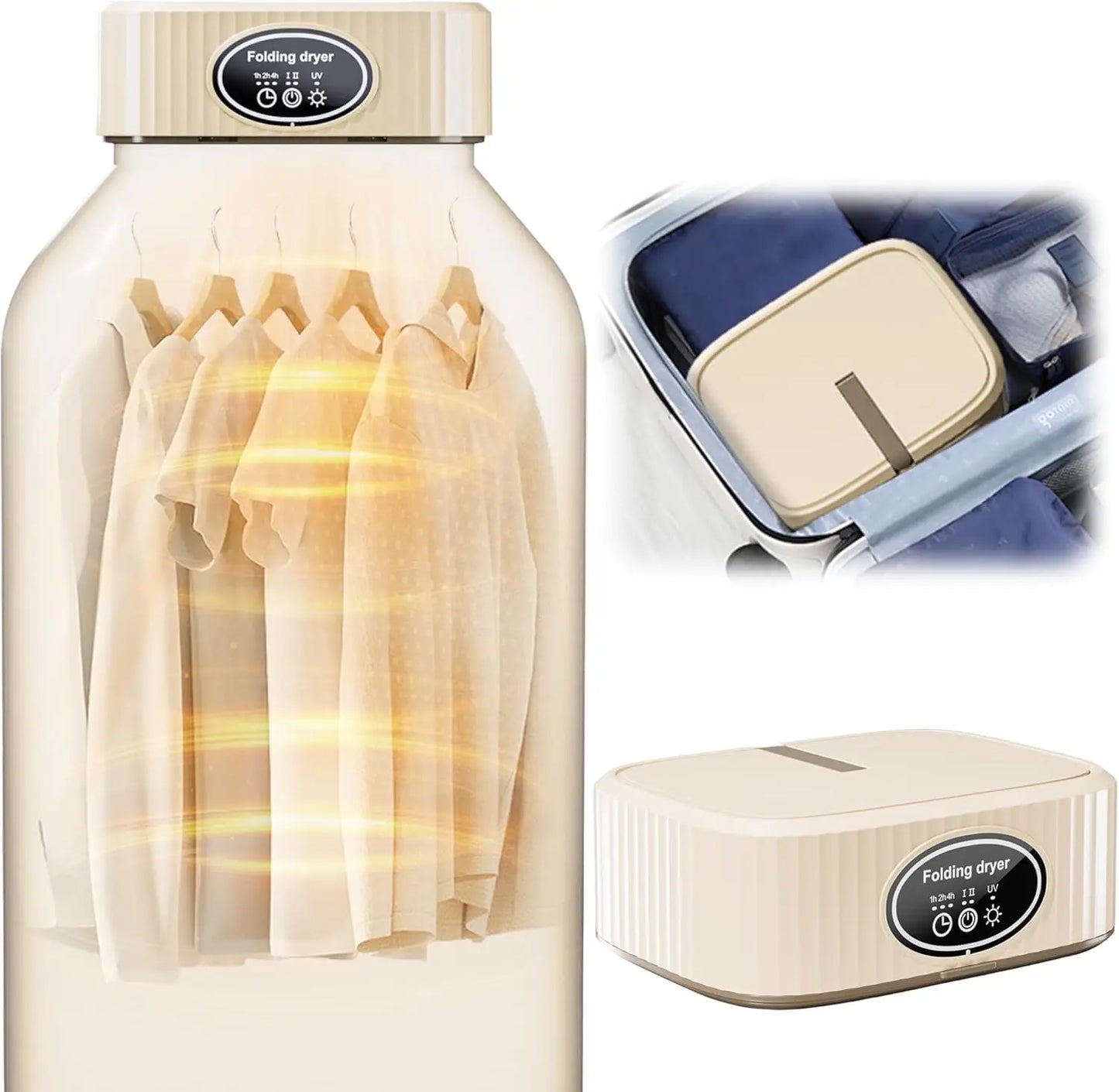 Compact Portable Clothes Dryer w/Adjustable Timer