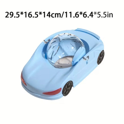Pet sports car toy with rolling balls