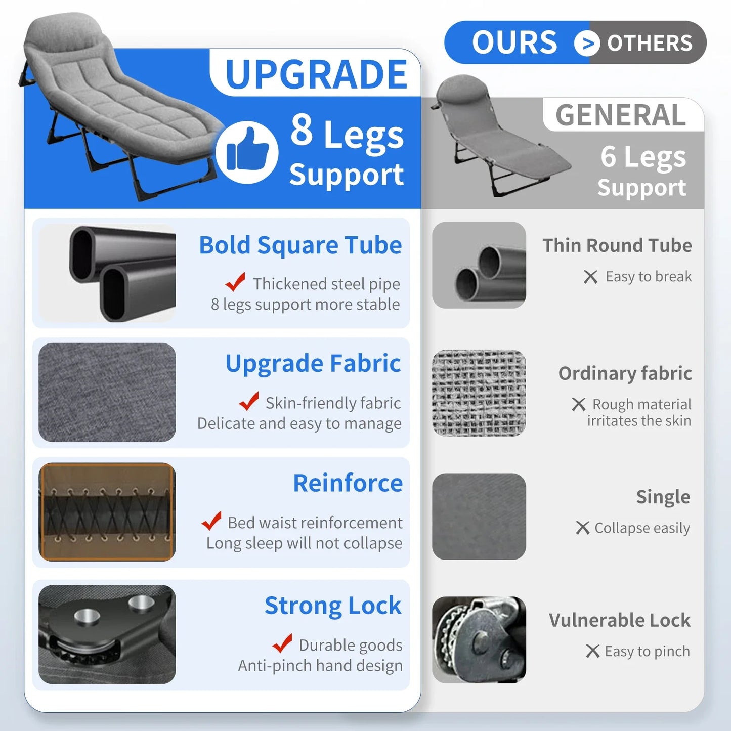 Folding Single Sofa Bed, Lounge Chair