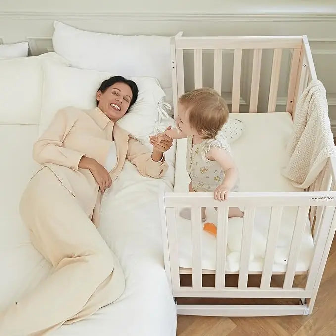 11-in-1 Convertible Crib, with 4 Mattress Heights,