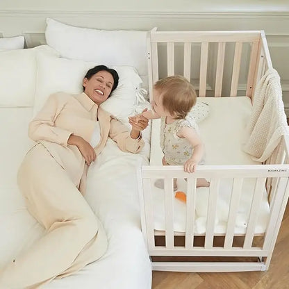 11-in-1 Convertible Crib, with 4 Mattress Heights,