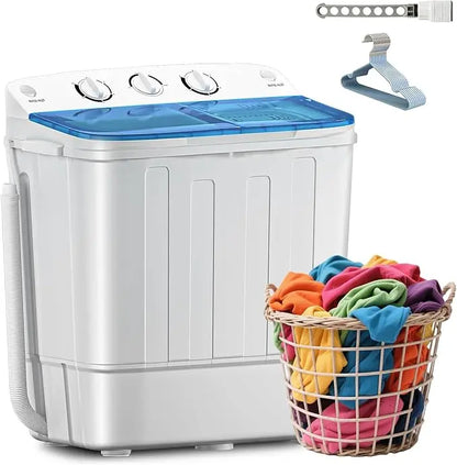 Compact Mini Washing Machine with Drying Rack