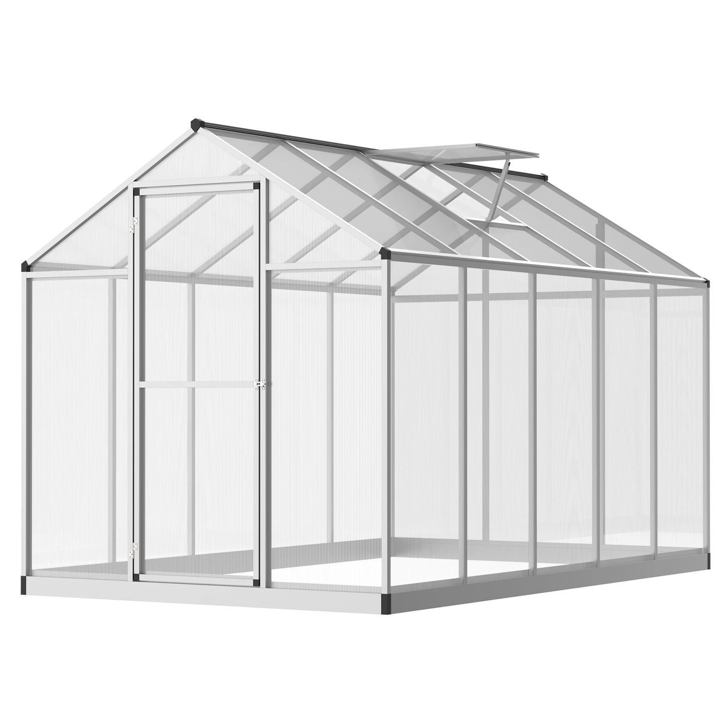 10' L X 6' W Stable Outdoor Walk-In Garden Greenhouse