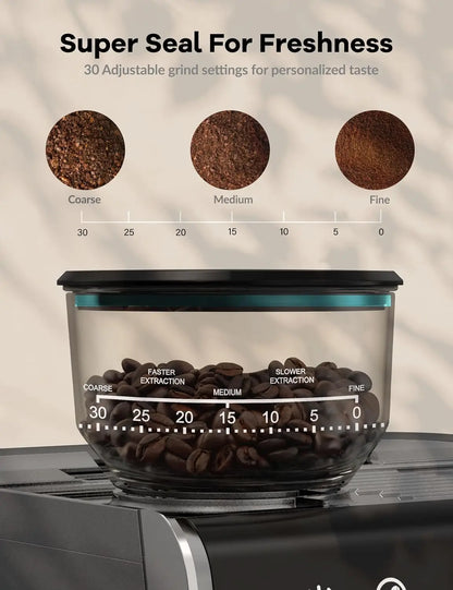 Espresso Coffee Machine with Grinder