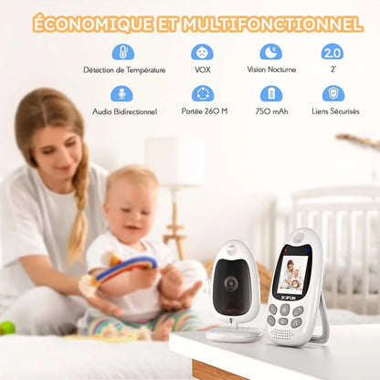 Baby Monitor w/Night Vision and Temperature Sensor