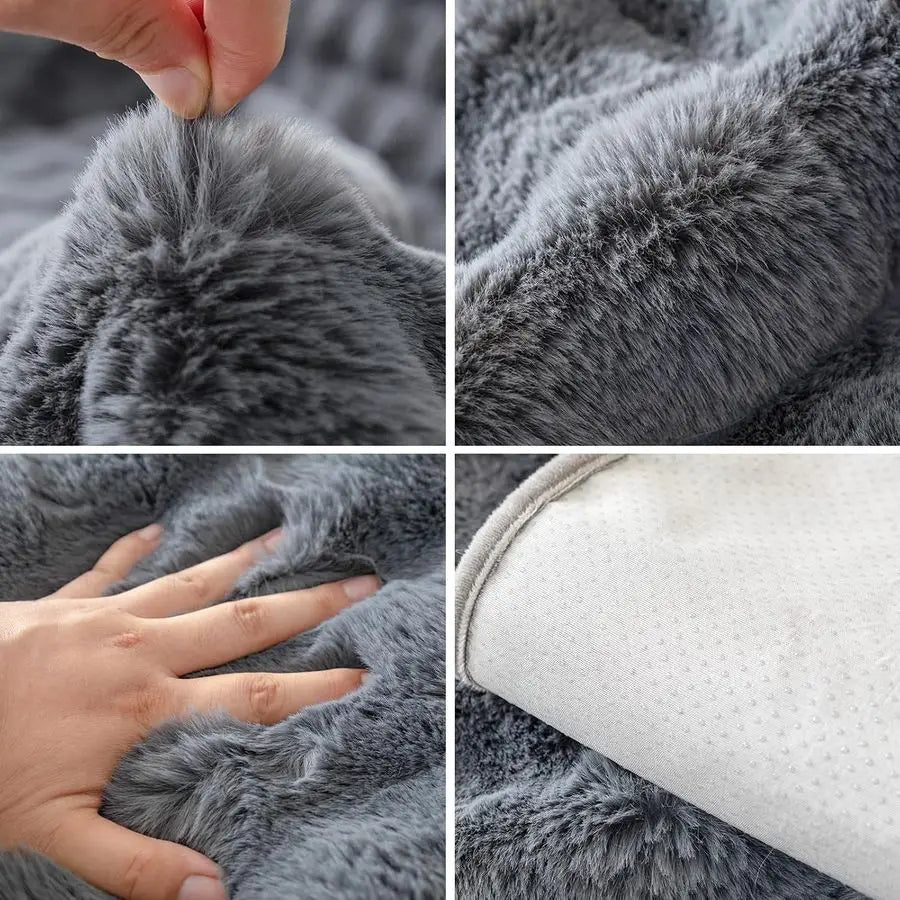 NonSlip Plush Couch Covers Washable, Furniture Protector