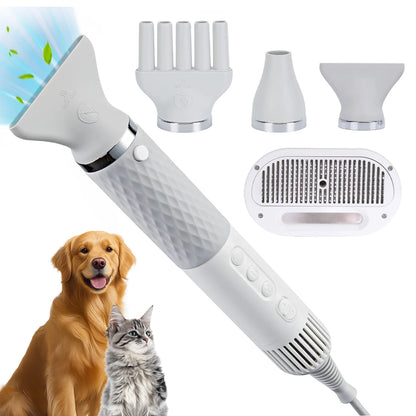 Portable Pet Hair Dryer, Grooming, High Velocity, Quiet, Lightweight, 3 Speeds