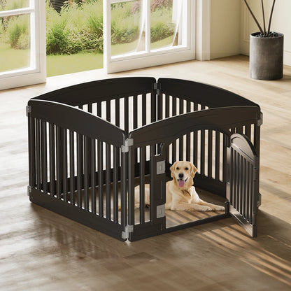 Expandable Durable Pet Fence for Medium Dogs, Indoor Outdoor, Folding
