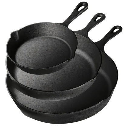 Cast Iron Skillet Set (3PCS - 6/8/10 Inch)