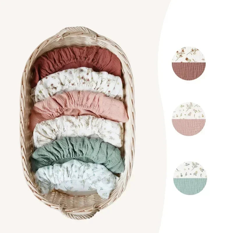 Fitted Bassinet Sheet Newborn Changing Pad Cover