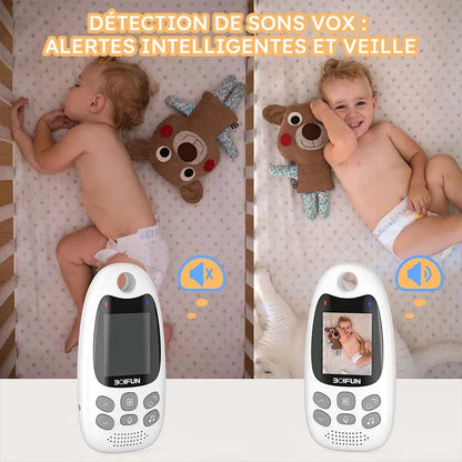 Portable Baby
Baby Monitor w/Camera, Vox Function, Temperature Sensor