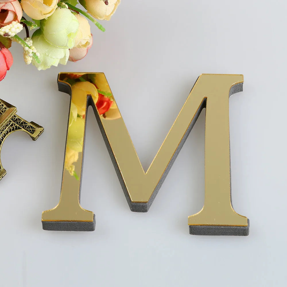 10CM 26 Letters Wall Sticker Decals, Self-Adhesive