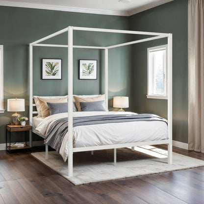 4-Poster Canopy Bed Frame