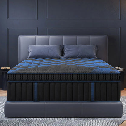 Gel Memory Foam Hybrid Pocket Spring Mattress Medium Firm Motion Isolation