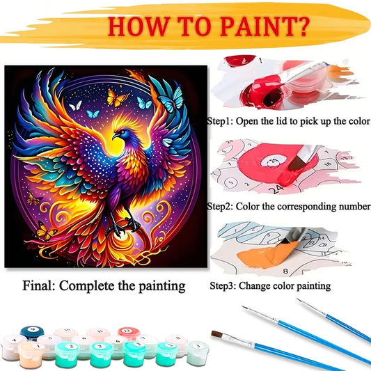 Phoenix Paint By Numbers Craft Kit