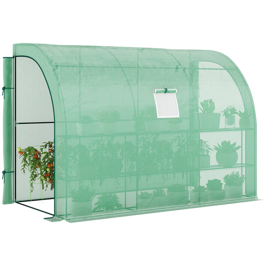 Greenhouse Backyard Nursery w/Window & Zippered Doors