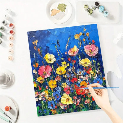 Flower Bed Art Paint By Numbers Craft Kit